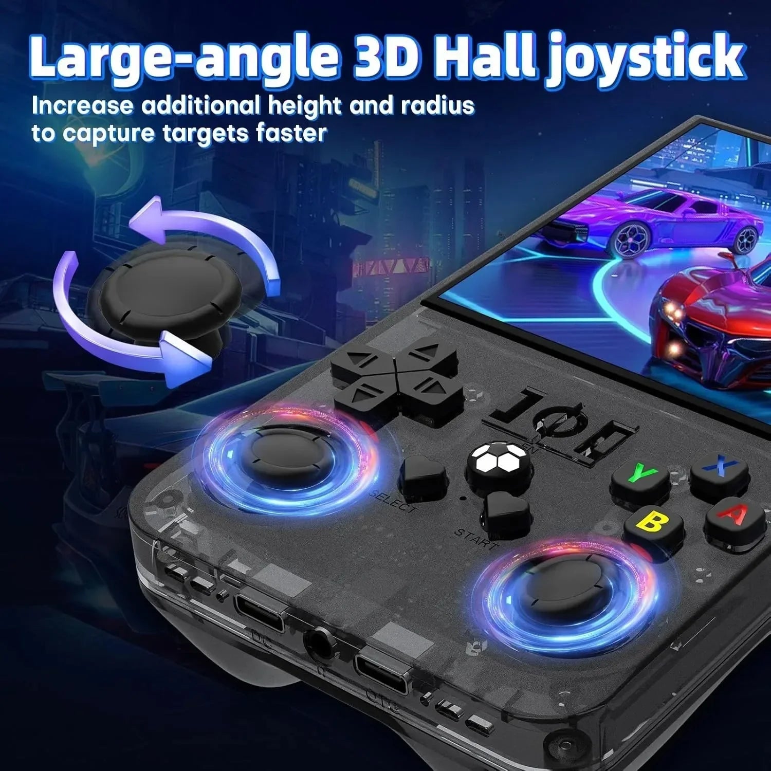 R36MAX — Console rétro portable, écran IPS 4 pouces, 128 Go, +18 000 jeux, 30+ émulateurs - Vortex Gaming